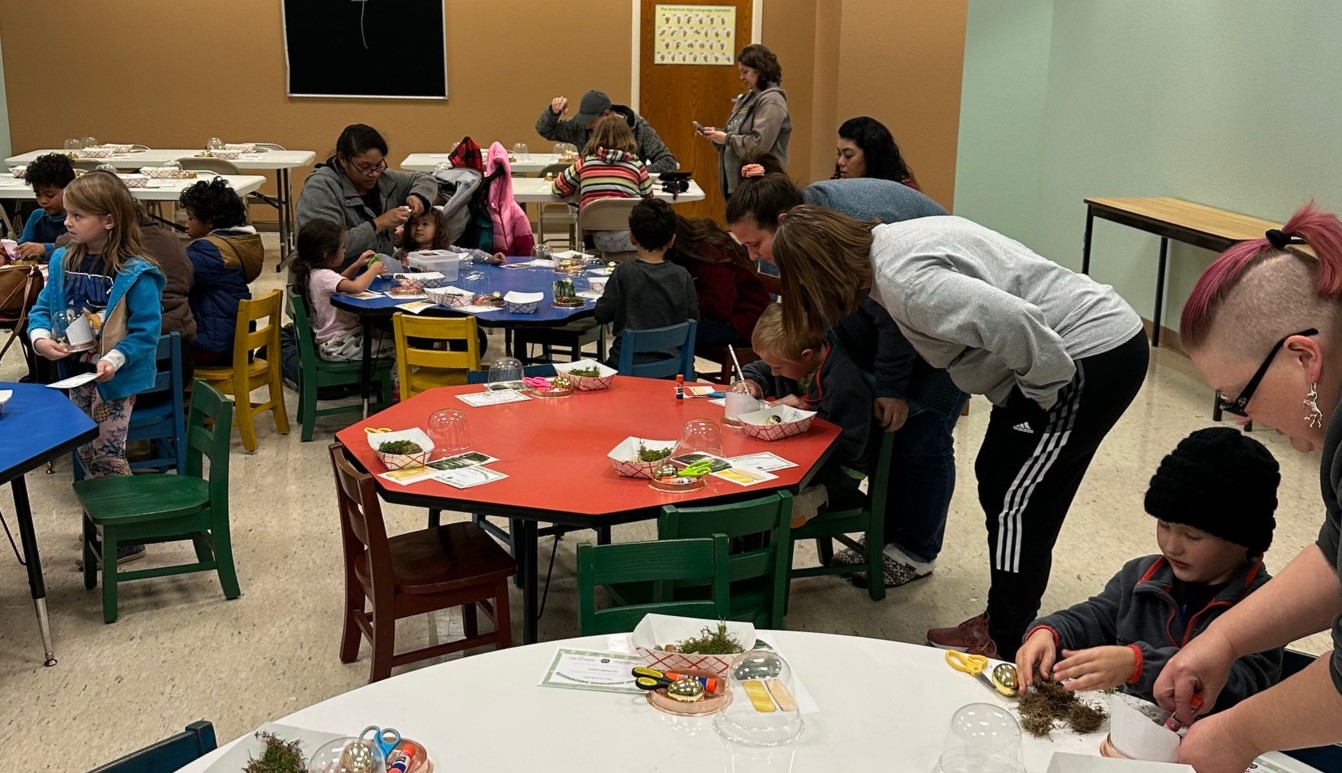 Dinosaur Terrarium craft group photo