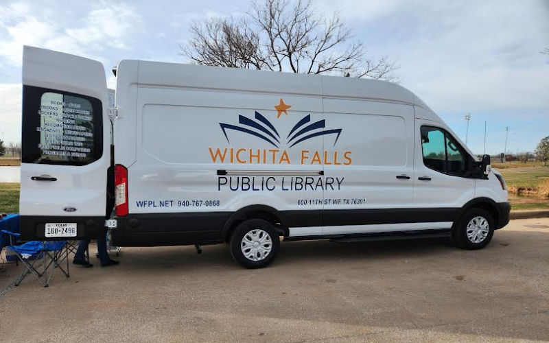 Library van at the Fishing Rodeo