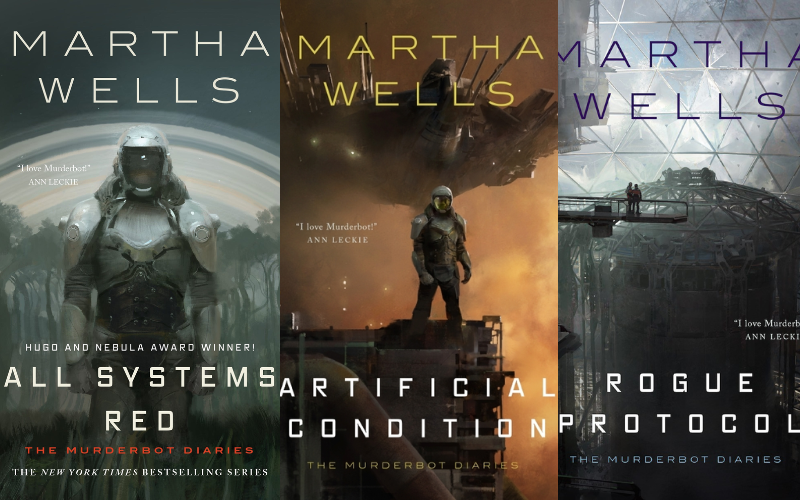 Murderbot Diaries book covers