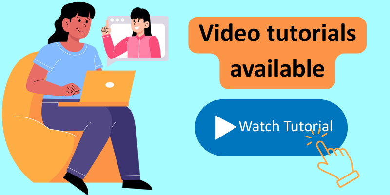 Video Tutorials available