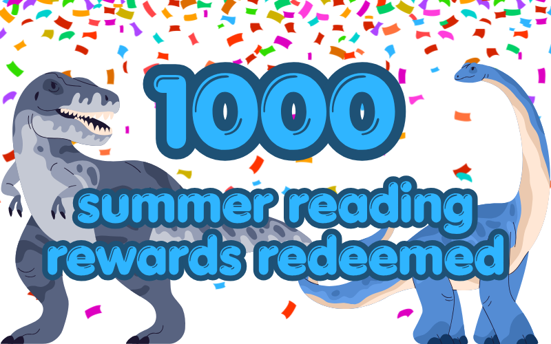 One Thousand summer reading prizes redeemed