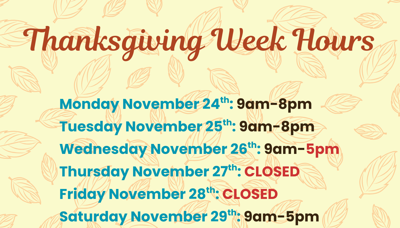 November Holiday Hours 2025
