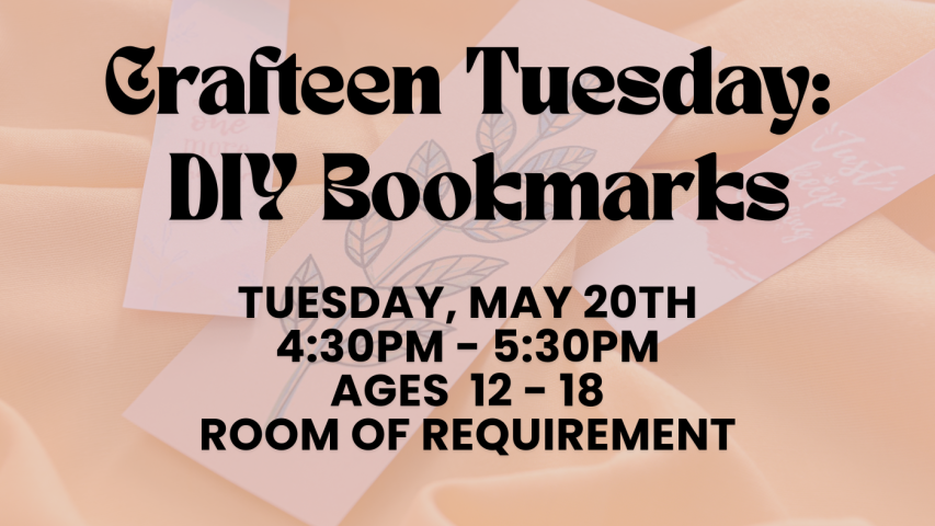 Crafteen Tuesday: DIY Bookmarks