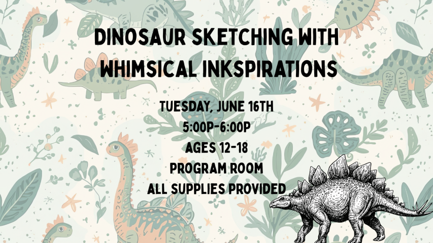 Dinosaurs with Whimsical Inkspiration