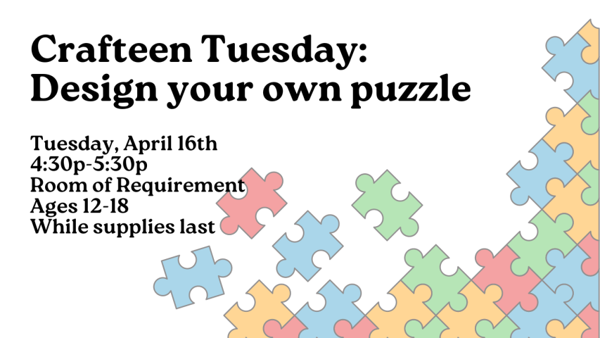 Crafteen Tuesday: Puzzles